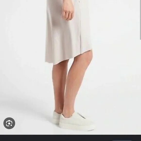 Athleta Women's Cosmic High Low Skirt Gray M EUC - Picture 2 of 5